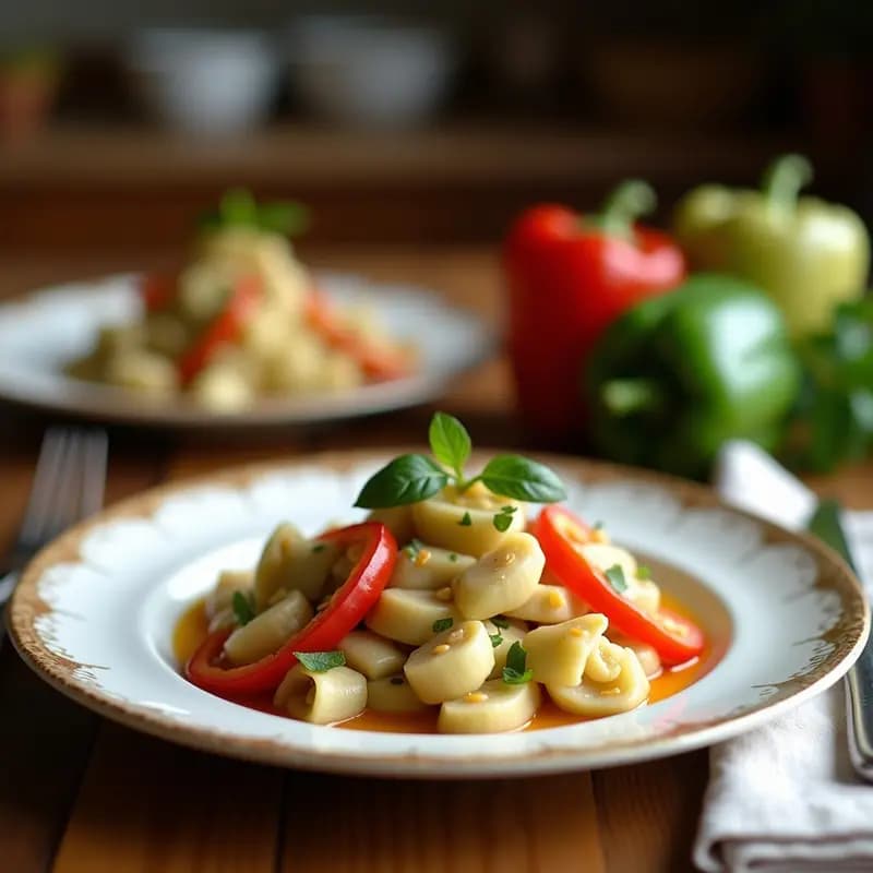 Pisto Manchego de Invierno con Alcachofas: Guiso Vegano de Cuchara en 40 Minutos