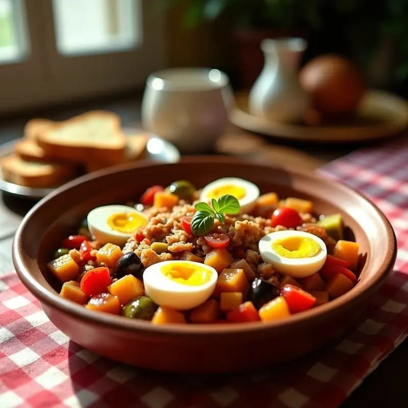 Pisto Manchego con Huevos y Atún: Receta de Verano para Aprovechar Verduras