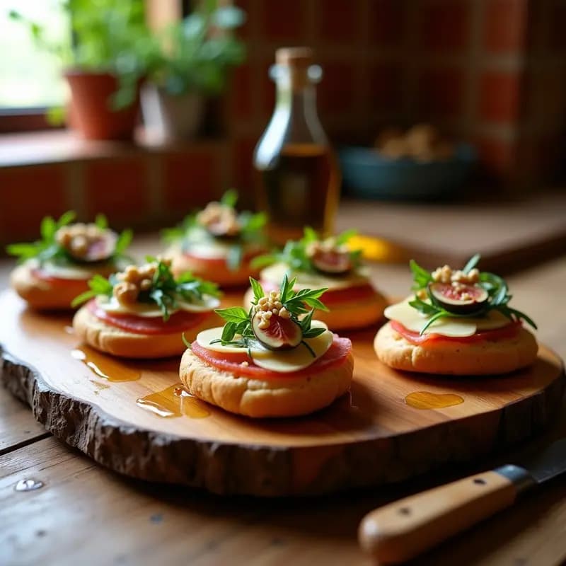 Pistolete de Mortadelo y Queso Manchego con Mermelada de Higo: Tapa Andaluza Explosiva