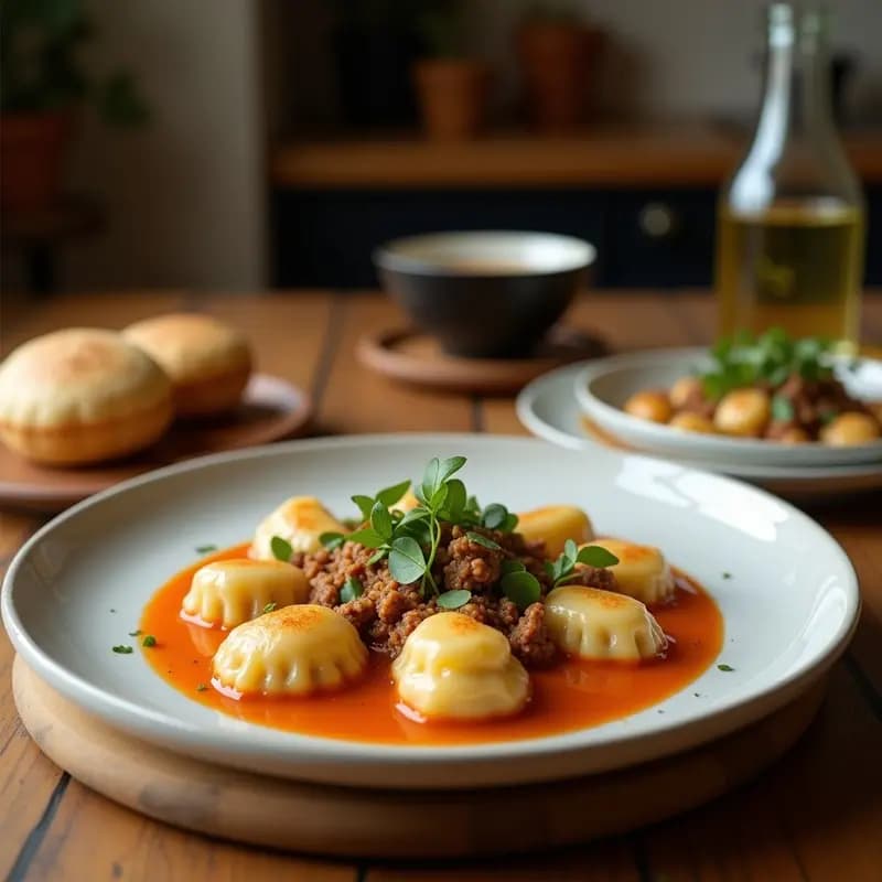 Pizokelni Lituanos: Dumplings Rellenos de Carne y Patata en Salsa de Crema