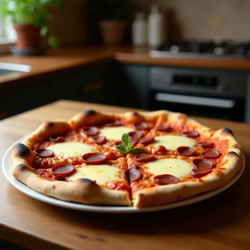Pizza 4 Carnes con Costra de Chorizo y Relleno de Queso Fundido: El Atraco Calórico Definitivo