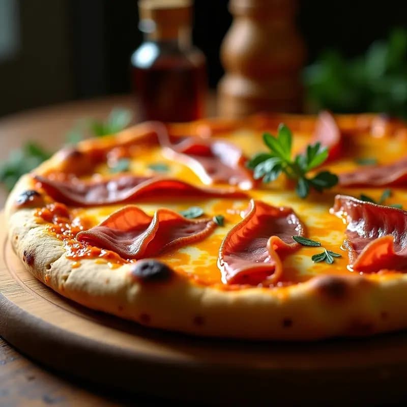 Pizza de 4 Carnes con Extra Queso y Miel: Receta para Carnívoros
