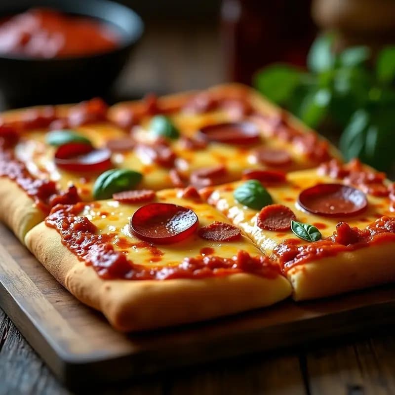 Pizza 4 Carnes y Queso Fundido con Base de Pan de Molde: La Receta más Decadente para Noches de Película