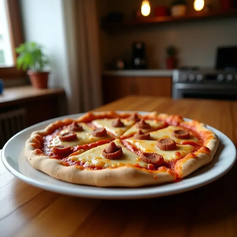 Pizza 4 Estaciones con Base de Panqueque y Toppings de Churros: Receta Dulce-Salada para Fiesta