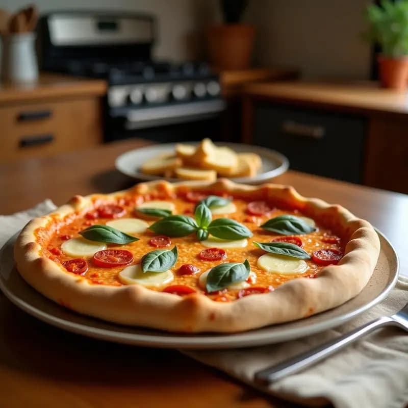 Pizza 4 Estaciones con Base de Pan de Molde Frufrú: Cheat-Meal en Sartén para Antojos Nocturnos