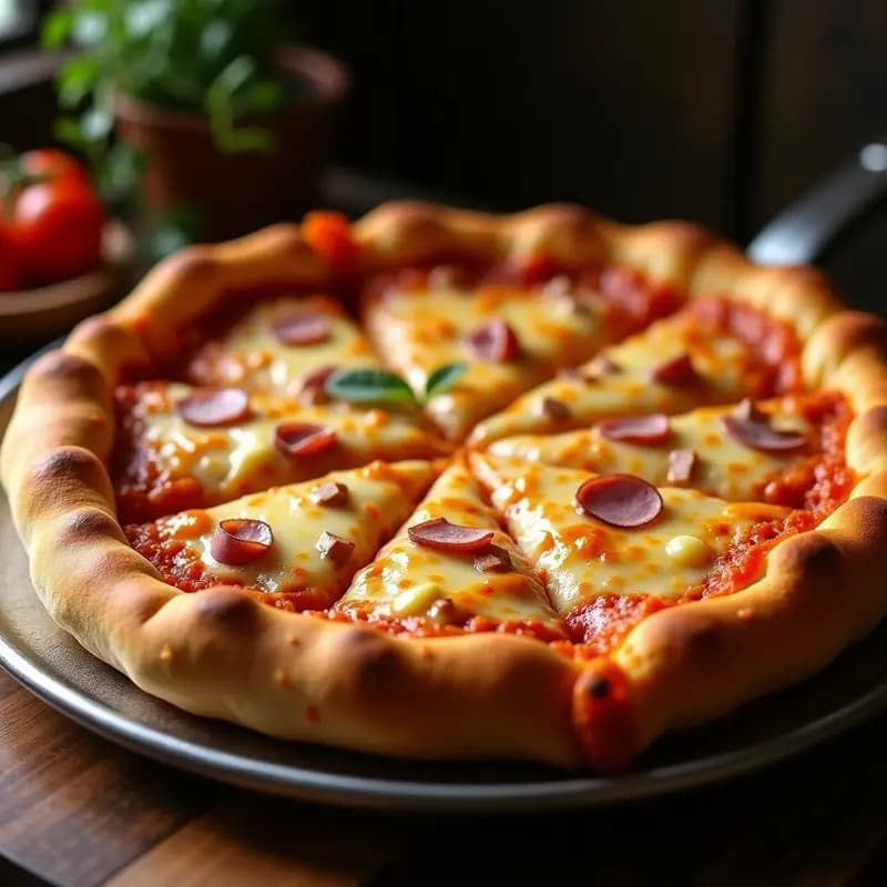 Pizza 4 Quesos con Base de Macarrones y Bordes de Mozzarella: El Plato que Todo el Mundo Querrá Probar
