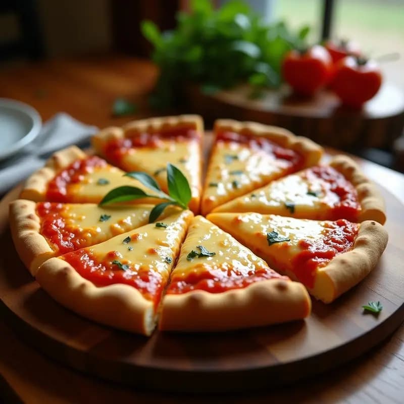 Pizza 4 Quesos con Base de Pan de Molde y Mantequilla de Ajo: Receta Ultraindulgente en 20 Minutos