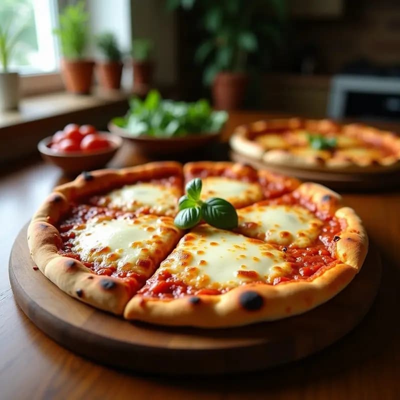 Pizza de 4 Quesos con Base de Pollo Frito: Receta Hipercalórica en 20 Minutos