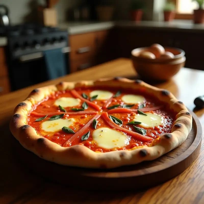 Pizza 4 Quesos con Chorizo y Mermelada de Higos: Receta Decadente para Noches de Película