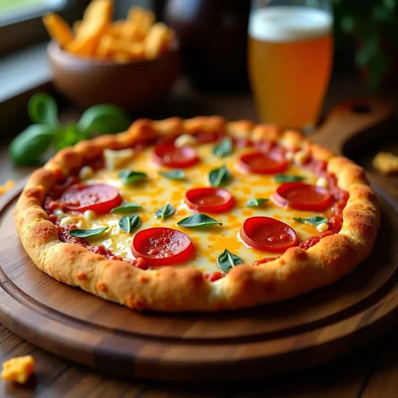 Pizza 4 Quesos con Costra de Doritos y Mantequilla de Ajo: Cheat Meal para Amantes del Queso
