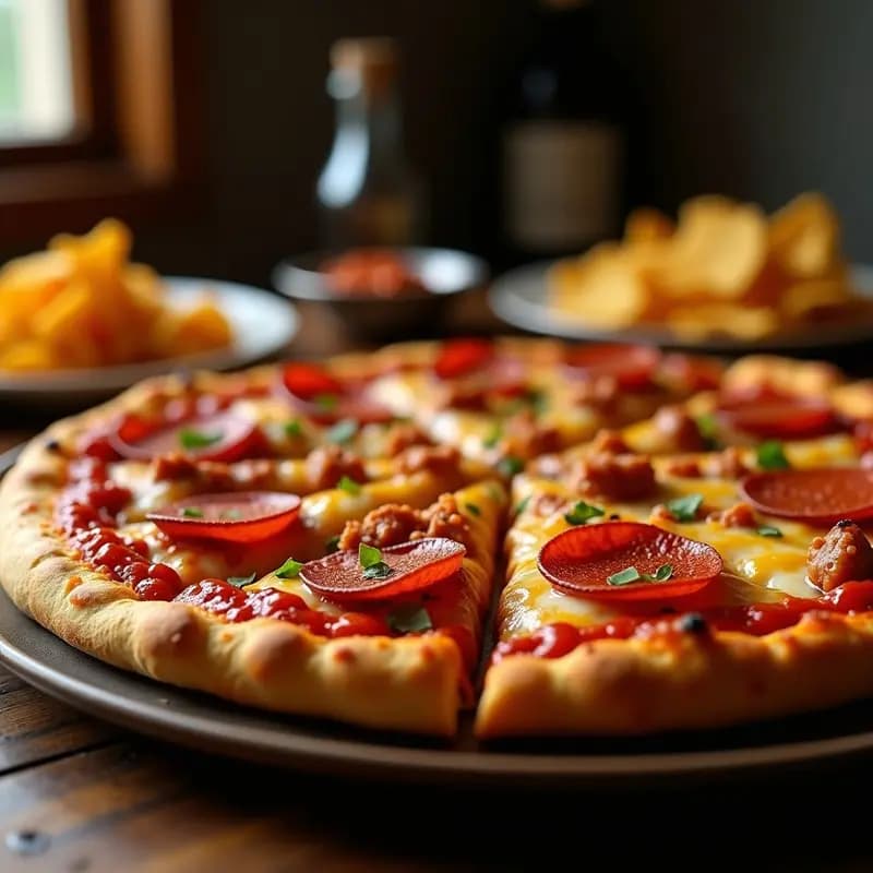 Pizza 5 Carnes con Base de Doritos y Salsa Barbacoa Picante: El Desafío Definitivo de Comida Basura