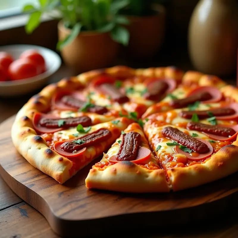 Pizza 5 Carnes con Base de Totis y Queso Estirado: Receta Ultragratinada para Amantes del Exceso