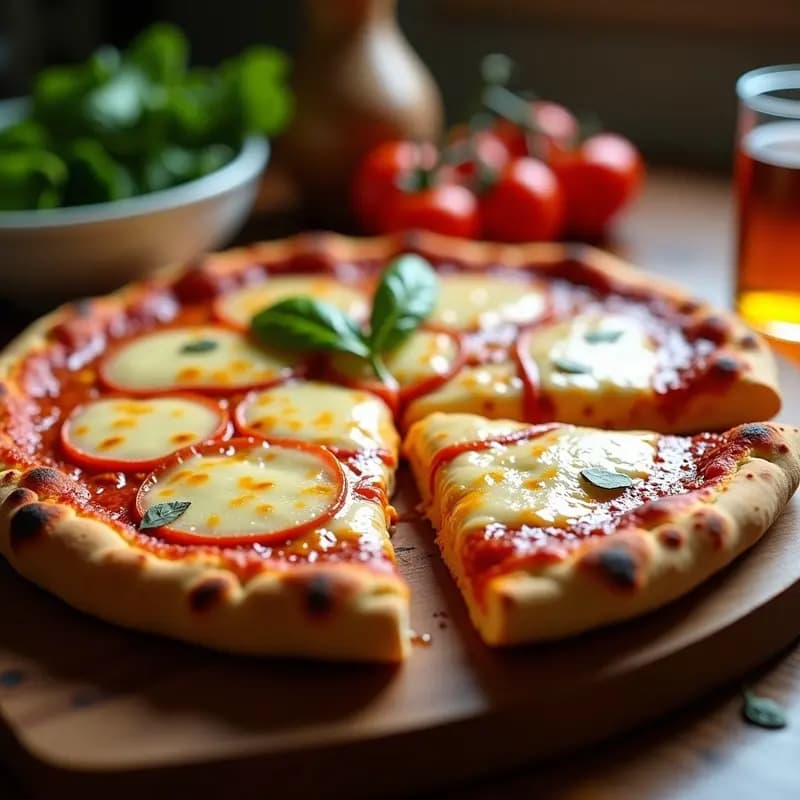 Pizza 5 Quesos con Base de Chorizo y Miel Picante: Receta Ultraindulgente para Horno Casero