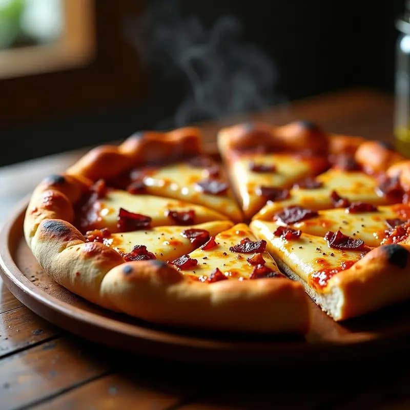 Pizza 5 Quesos con Base de Chorizo y Miel Trufada: El Cheat-Meal Definitivo para Amantes del Queso