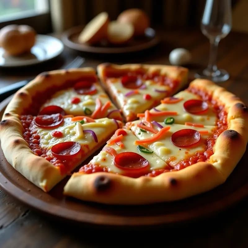 Pizza 5 Quesos con Base de Chicharrón y Mermelada de Chile: El Capricho Definitivo