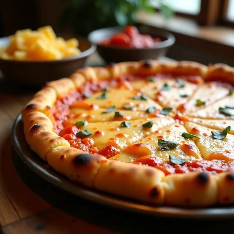 Pizza 5 Quesos con Costra de Macarrones: Receta Italiana Ultragratinada en 30 Minutos