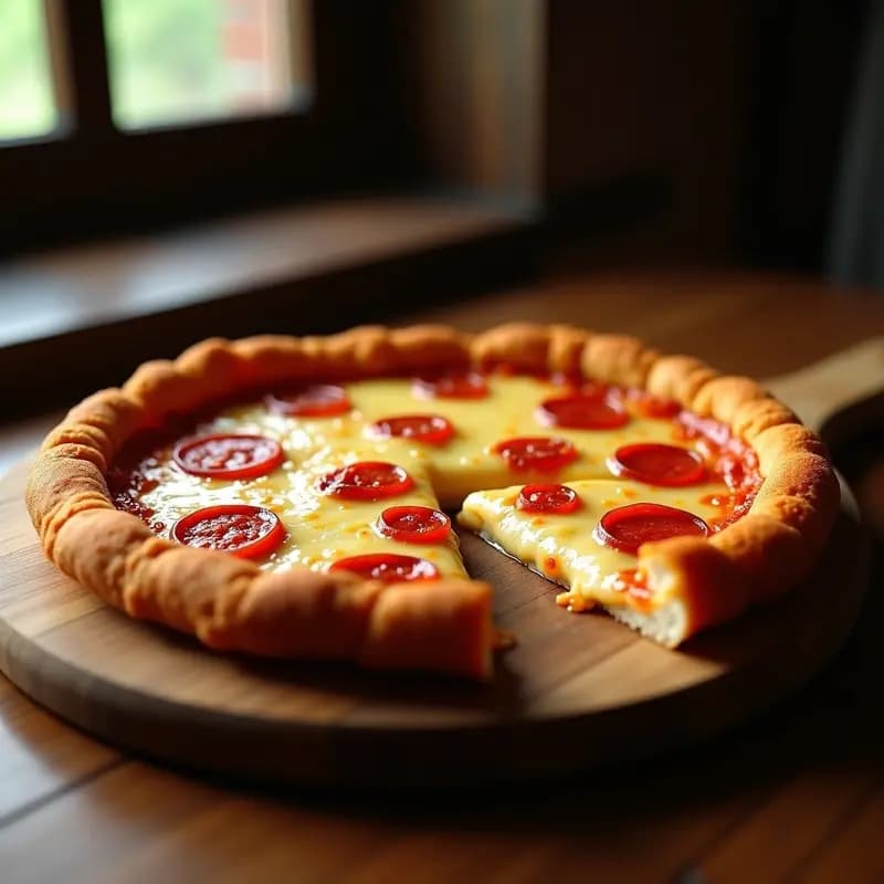 Pizza 5 Quesos con Costra de Mozzarella Frita y Relleno de Pepperoni: El Sueño de los Adictos al Queso