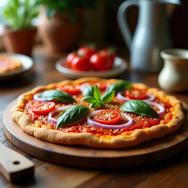 Pizza de Batata y Romesco: Receta Catalana Vegana y Sin Gluten en Thermomix