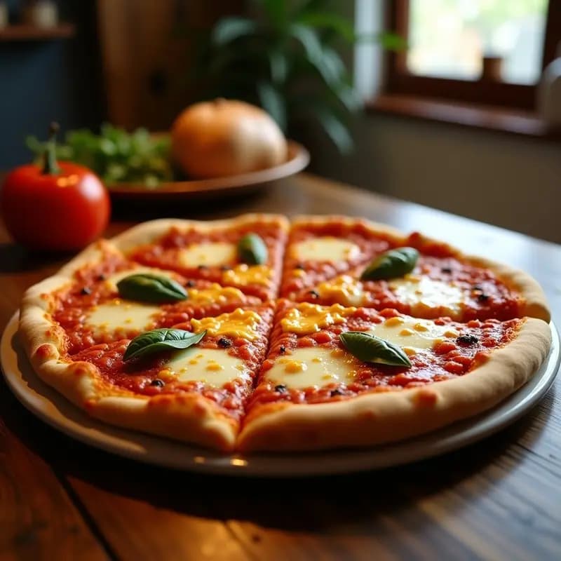 Pizza de Base de Chorizo con 5 Quesos Derretidos y Mermelada de Habanero: Fusión Mexicana-Italiana Picante