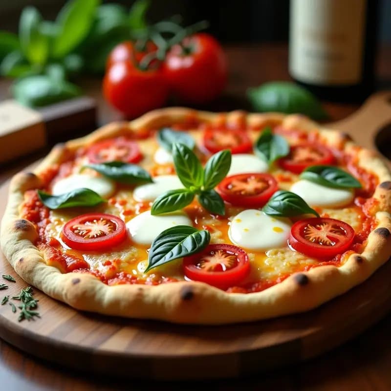 Pizza Napolitana de Coliflor con Buratta y Tomates Cherry: Receta Keto Sin Harina en Airfryer