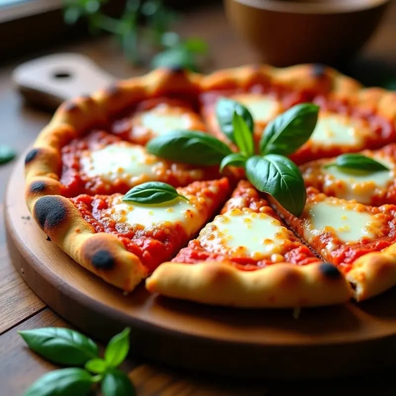 Pizza Margherita de Coliflor: Receta Italiana Sin Harina y Sin Lácteos en Airfryer