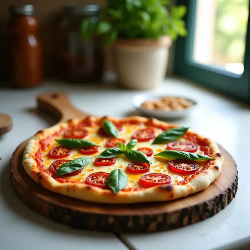Pizza de Coliflor con Tomate Seco y Queso de Anacardos: Receta Vegana y Sin Gluten