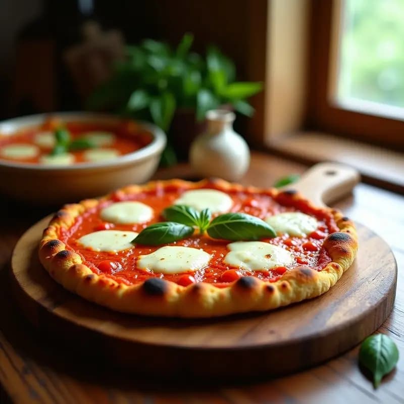 Pizza Margaritta de Coliflor con Mozarella Vegana: Receta Italiana Sin Carbohidratos y Sin Lactosa