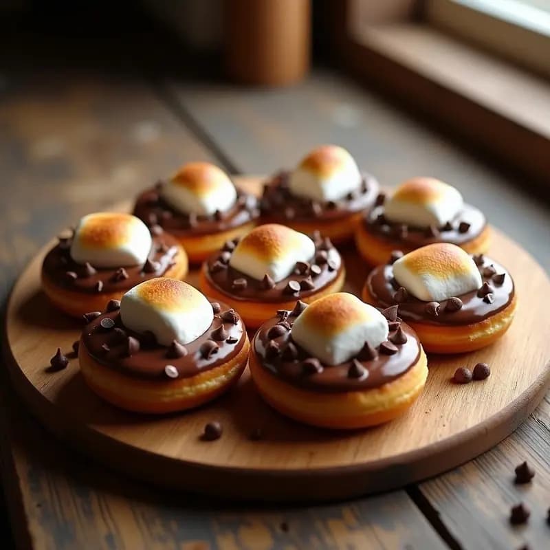 Pizza de Donut Glaseado con Nutella y Marshmallows: Postre Pizza Dulce Extremo