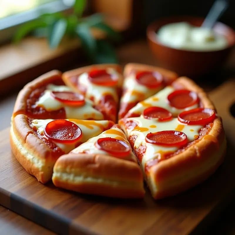 Pizza de Donut Glaseado con Pepperoni y Queso Crema: La Fusion Dulce-Salada que Rompe Internet