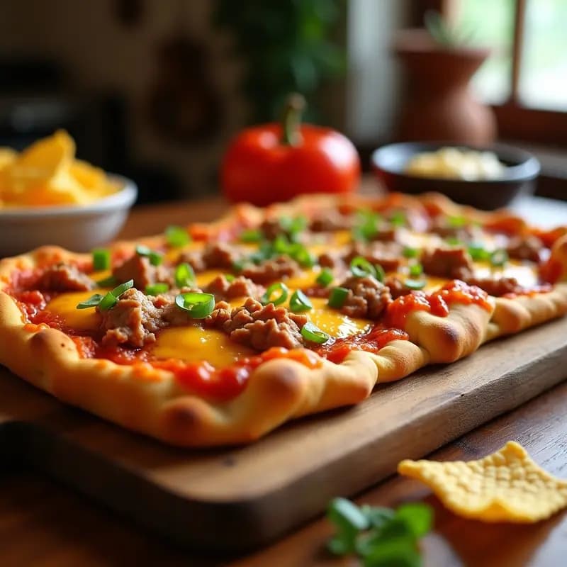 Pizza 5 Quesos con Base de Doritos Nacho y Toppings de Pull Pork: Receta de Comida Chatarra Extrema