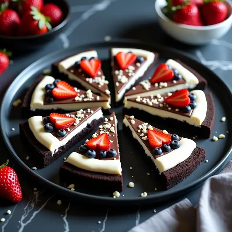 Pizza de Galletas Oreo y Queso Mascarpone: Postre Frío Sin Horno en 15 Minutos
