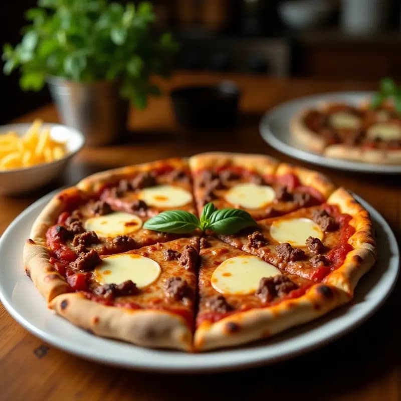 Pizza Loaded con 5 Tipos de Carne y Baño de Queso Cheddar derretido: Receta para Amantes de la Comida Basura