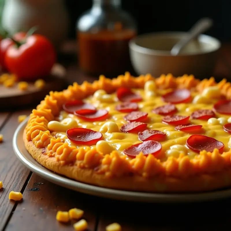 Pizza Mac & Cheese con Costra de Doritos: Receta Fusion Hipercalórica en 20 Minutos