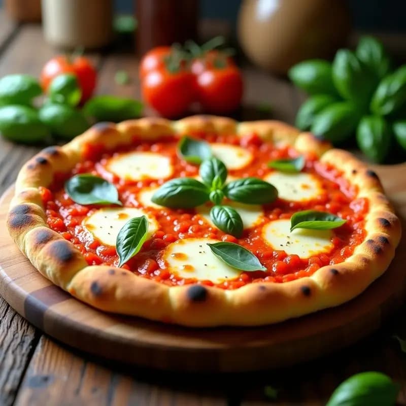 Pizza Margherita de Coliflor: Receta Italiana Sin Gluten y Baja en Calorías