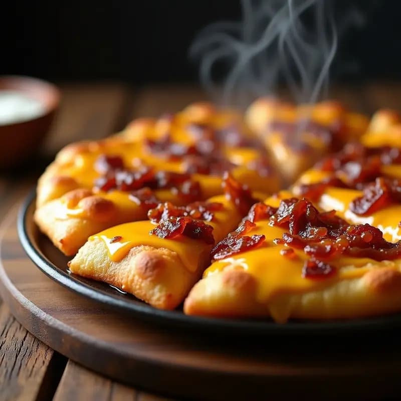 Pizza de Patatas Fritas con Queso Cheddar y Bacon: Receta para los Amantes de lo Prohibido