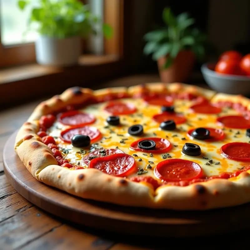 Pizza de Pepperoni y Queso Extra: Receta Italiana Clásica para los Fanáticos