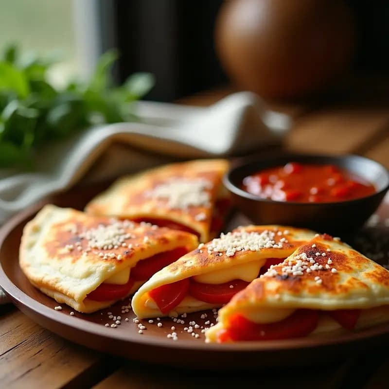 Pizzadillas: Quesadillas Rellenas de Mozzarella, Pepperoni y Salsa de Tomate, el Híbrido Mexicano-Italiano que Debes Probar