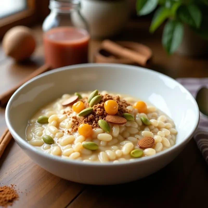 Plista de Arroz con Pasas y Canela: Postre Iraní con Toque Dulce y Aromático