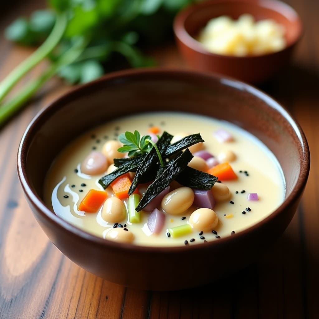 Pochas Estofadas con Algas Nori y Jengibre: Receta Vegana de Inspiración Japonesa en Olla Express