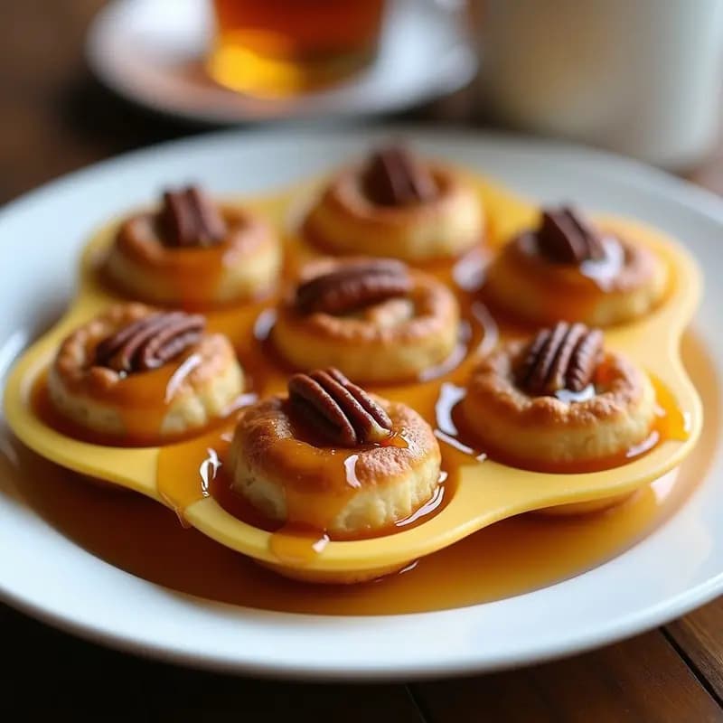 Poffertjes Holandesos con Sirope de Arce y Nueces: Mini Panqueques Dulces en Airfryer