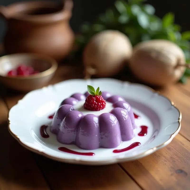Poi de Taro Morado con Leche de Coco: Postre Hawaiano Vegano y Sin Gluten