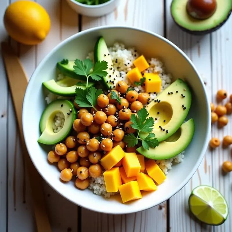 Poke Bowl Hawaiano con Quinoa y Mango: Receta Fresca y Alta en Proteínas