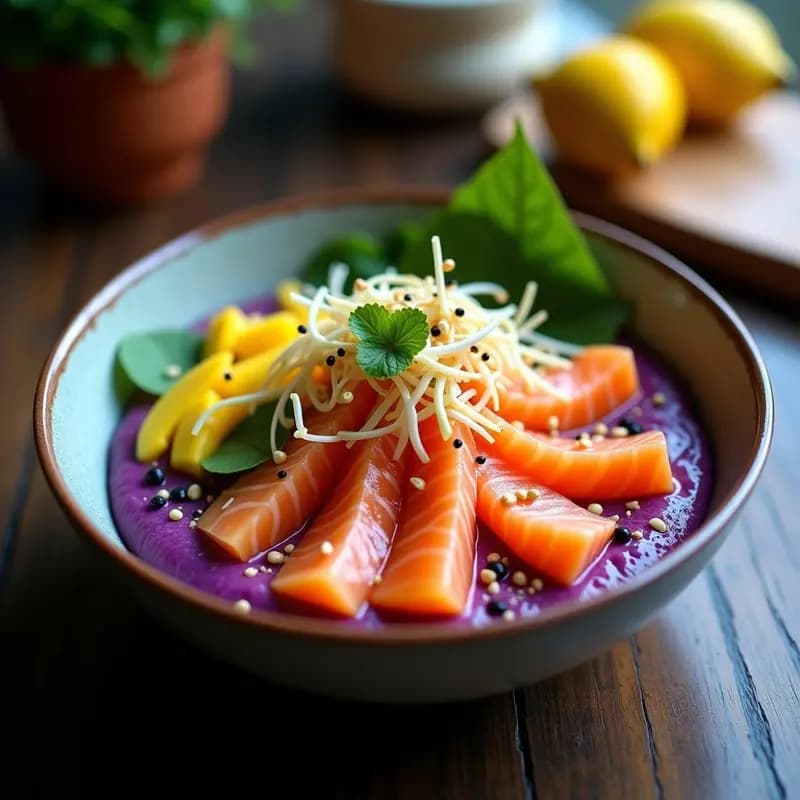 Pokedex de Salmón y Mango: Receta Hawaiana Fusion con Toque Asiático