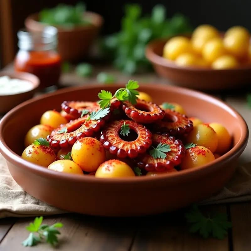 Polbo á Feira con Pimentón de la Vera: Receta Gallega de Feria en Olla