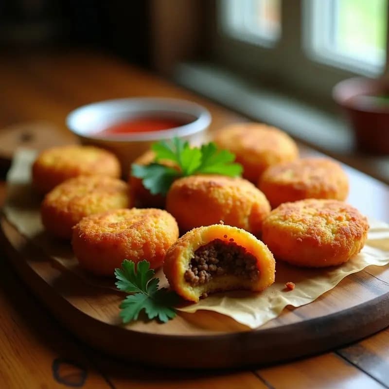 Pollitos de Yuca Rellenos de Carne Picada: Receta Colombiana en Airfryer Sin Freír