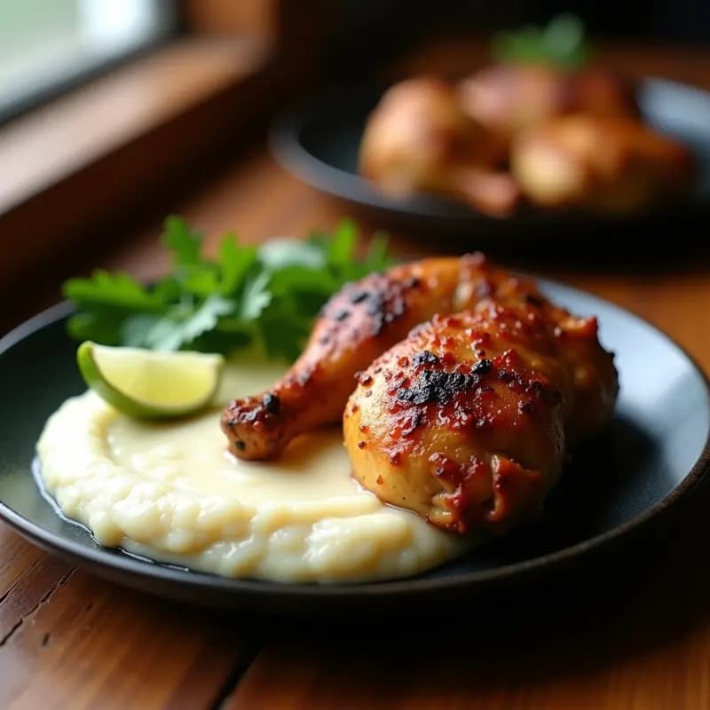 Pollo a la Brasa con Especias Andinas y Puré de Coliflor: Receta Peruana Keto