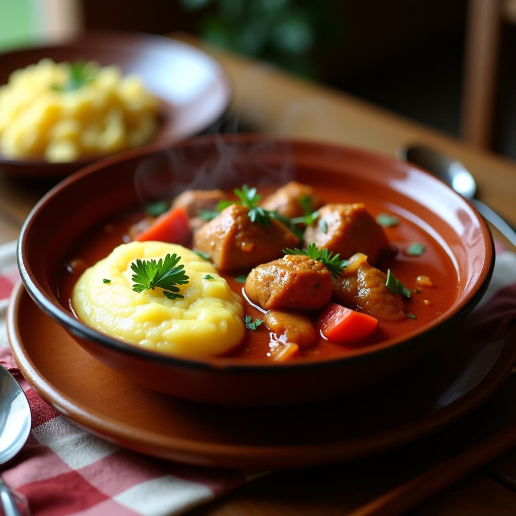 Pollo al Chinchulín con Puré de Yuca: Receta Argentina Tradicional en Olla Lenta