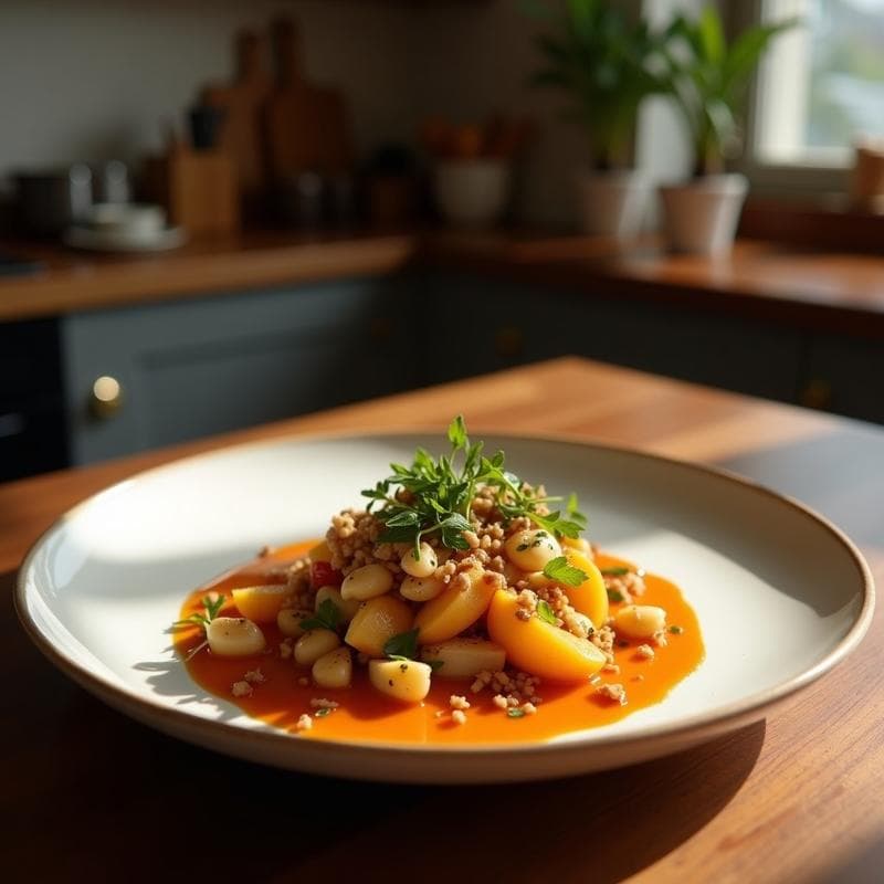 Pollo al Curry Verde con Bambú y Albahaca Tailandesa: Receta en Olla Rápida
