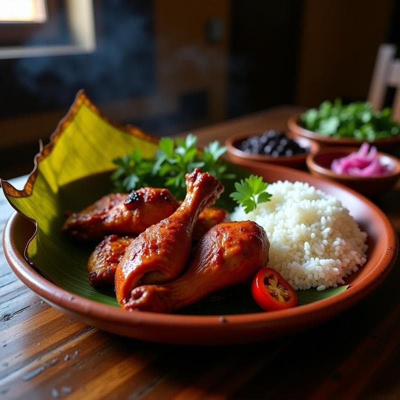 Pollo al Pibil con Achote: Receta Yucateca en Olla Lenta con Toque Ahumado