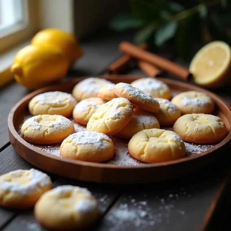 Polvorones de Canela y Limón: Galletas Navideñas Sin Gluten